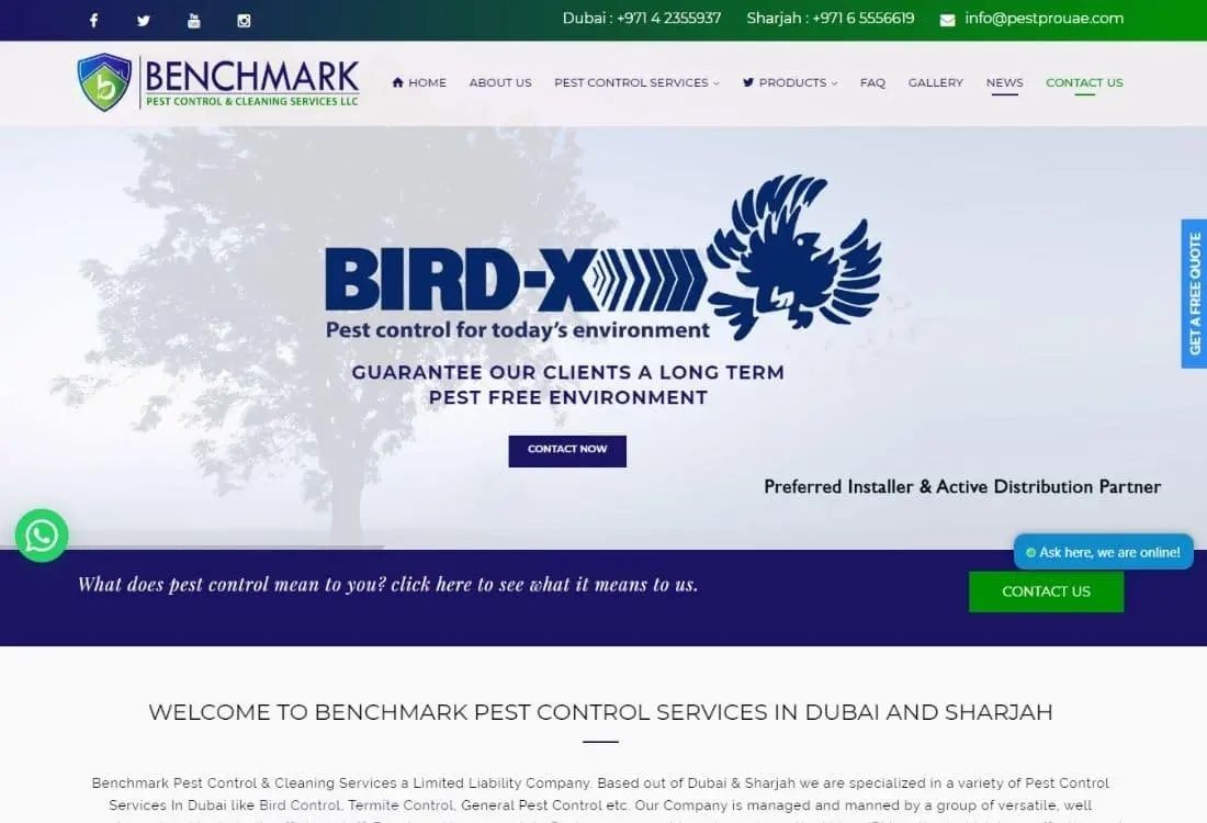 BENCHMARK PEST CONTROL & CLEANING SERVICES